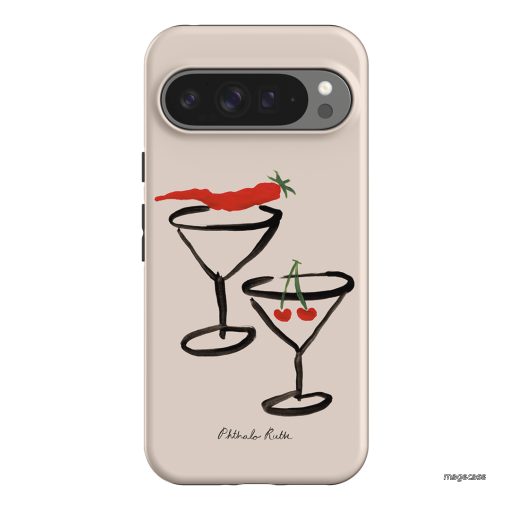 Chilli Cherry Printed Phone Cases by Phthalo Ruth - The Dairy