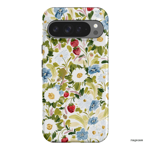 Garden Strawberries Printed Phone Cases Google Pixel 9 Pro XL / Armoured by Ellie Mae - The Dairy
