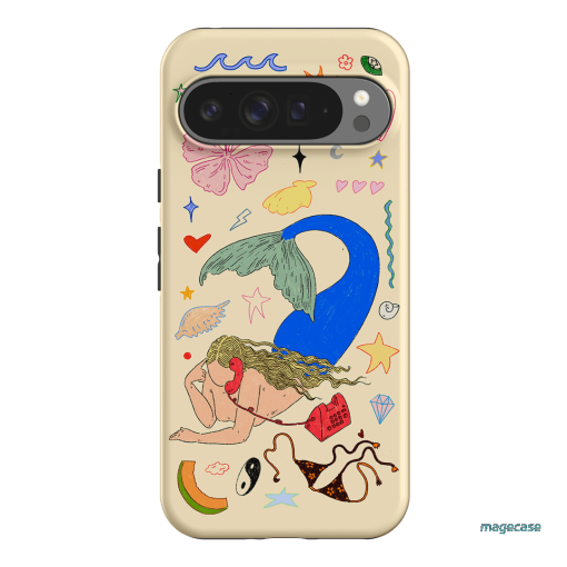 Mermaid Salad Cream Printed Phone Cases Google Pixel 9 Pro XL / Armoured by Easty Beasty - The Dairy