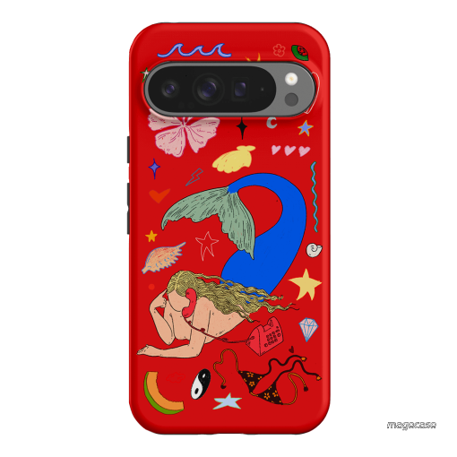 Mermaid Salad Scarlet Printed Phone Cases Google Pixel 9 Pro XL / Armoured by Easty Beasty - The Dairy