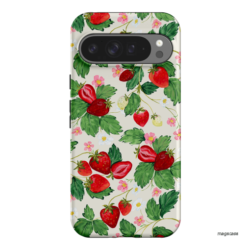 Strawberry Patch Printed Phone Cases Google Pixel 9 Pro XL / Armoured by Ellie Mae - The Dairy