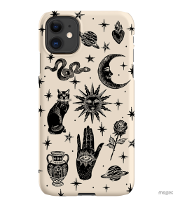 Astro Flash Beige Printed Phone Cases by Veronica Tucker - The Dairy