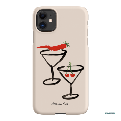 Chilli Cherry Printed Phone Cases by Phthalo Ruth - The Dairy