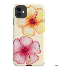 Hibiscus Flower Yellow Printed Phone Cases iPhone 11 / Snap by BG. Studio - The Dairy