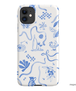 Mediterranean Wave Printed Phone Cases iPhone 11 / Snap by Charlie Taylor - The Dairy