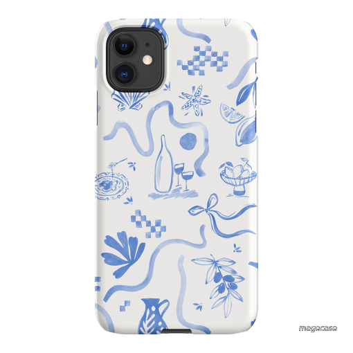 Mediterranean Wave Printed Phone Cases iPhone 11 / Snap by Charlie Taylor - The Dairy