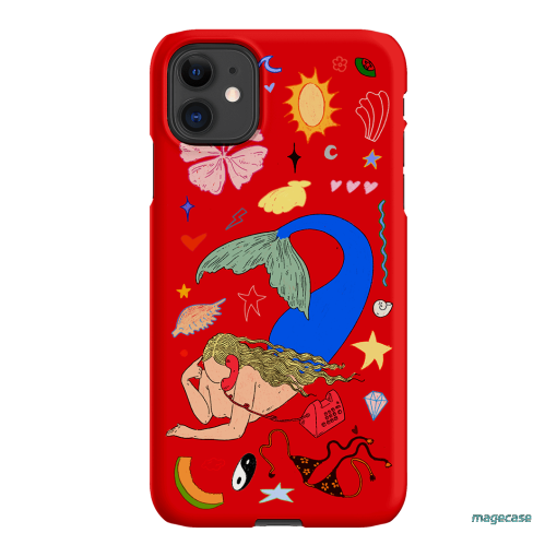 Mermaid Salad Scarlet Printed Phone Cases iPhone 11 / Snap by Easty Beasty - The Dairy