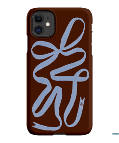 Mocha Ribbon Printed Phone Cases iPhone 11 / Snap by Jasmine Dowling - The Dairy