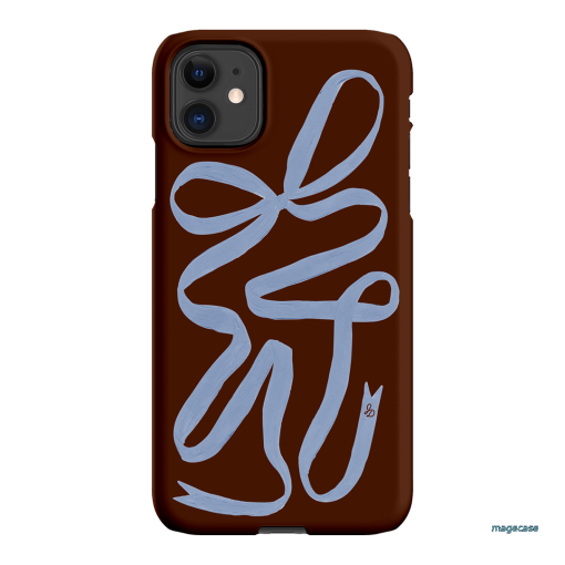 Mocha Ribbon Printed Phone Cases iPhone 11 / Snap by Jasmine Dowling - The Dairy