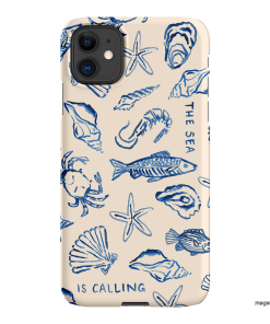 Sea Call Printed Phone Cases iPhone 11 / Snap by Cass Deller - The Dairy