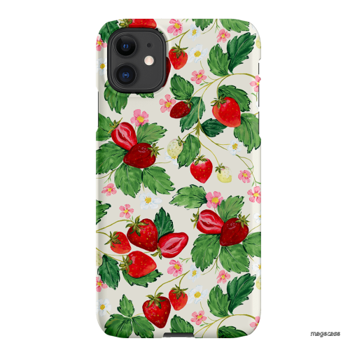 Strawberry Patch Printed Phone Cases iPhone 11 / Snap by Ellie Mae - The Dairy