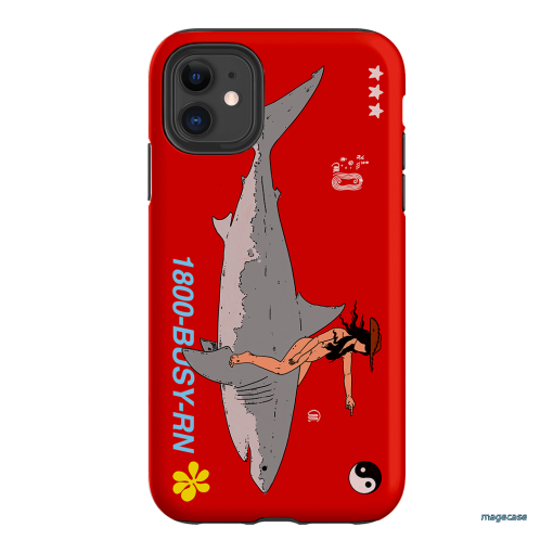 1800-Busy Rn in Red Printed Phone Cases iPhone 11 / Armoured by Easty Beasty - The Dairy