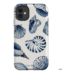 Blue Shells Printed Phone Cases iPhone 11 / Armoured by Cass Deller - The Dairy