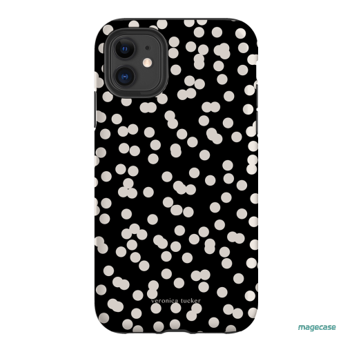 Mini Confetti Noir Printed Phone Cases iPhone 11 / Armoured by Veronica Tucker - The Dairy