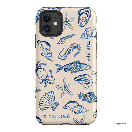 Sea Call Printed Phone Cases iPhone 11 / Armoured by Cass Deller - The Dairy