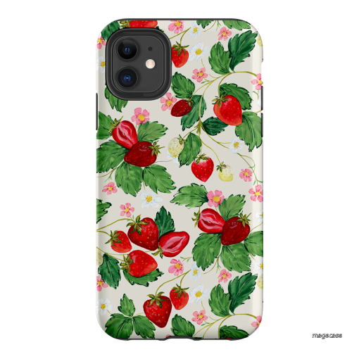 Strawberry Patch Printed Phone Cases iPhone 11 / Armoured by Ellie Mae - The Dairy