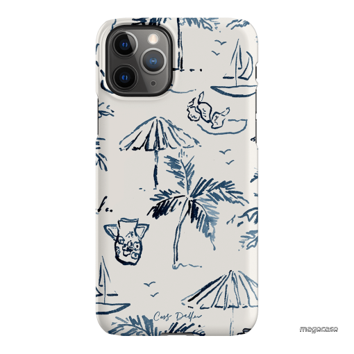 Balmy Blue Printed Phone Cases iPhone 11 Pro / Snap by Cass Deller - The Dairy