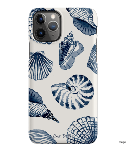 Blue Shells Printed Phone Cases iPhone 11 Pro / Snap by Cass Deller - The Dairy