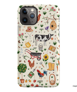 Farm Stay Printed Phone Cases iPhone 11 Pro / Snap by BG. Studio - The Dairy