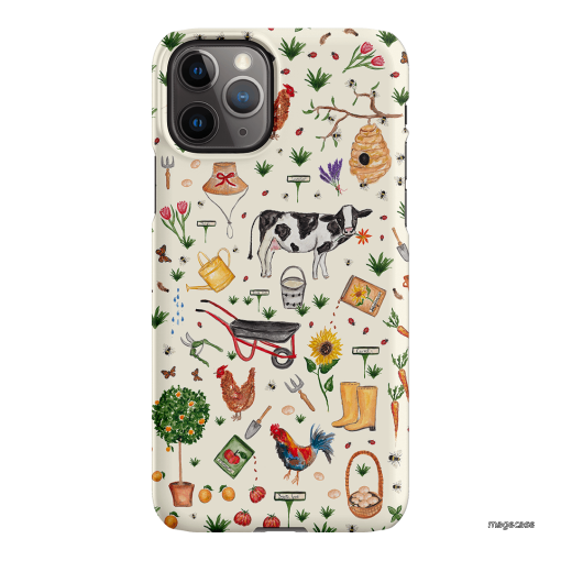 Farm Stay Printed Phone Cases iPhone 11 Pro / Snap by BG. Studio - The Dairy