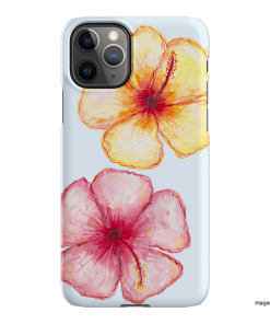 Hibiscus Flower Blue Printed Phone Cases iPhone 11 Pro / Snap by BG. Studio - The Dairy