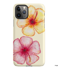 Hibiscus Flower Yellow Printed Phone Cases iPhone 11 Pro / Snap by BG. Studio - The Dairy