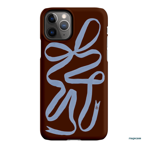 Mocha Ribbon Printed Phone Cases iPhone 11 Pro / Snap by Jasmine Dowling - The Dairy
