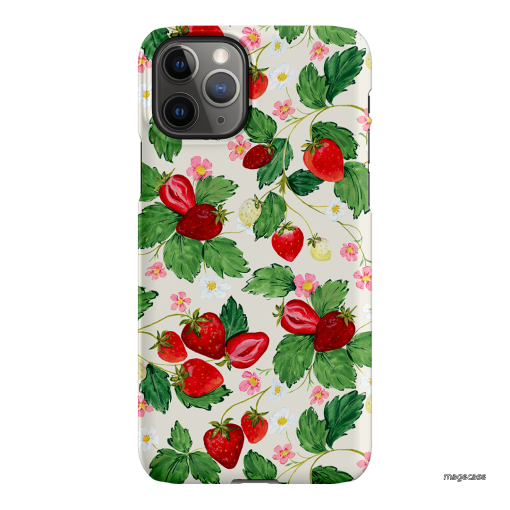 Strawberry Patch Printed Phone Cases iPhone 11 Pro / Snap by Ellie Mae - The Dairy