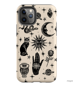 Astro Flash Beige Printed Phone Cases by Veronica Tucker - The Dairy