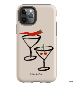 Chilli Cherry Printed Phone Cases by Phthalo Ruth - The Dairy