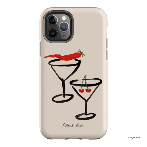 Chilli Cherry Printed Phone Cases by Phthalo Ruth - The Dairy