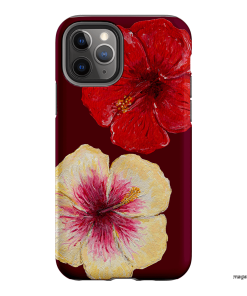 Hibiscus Flower Printed Phone Cases iPhone 11 Pro / Armoured by BG. Studio - The Dairy