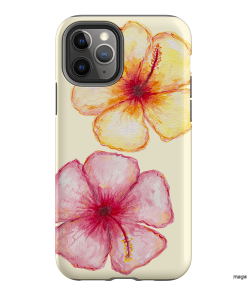 Hibiscus Flower Yellow Printed Phone Cases iPhone 11 Pro / Armoured by BG. Studio - The Dairy