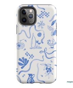 Mediterranean Wave Printed Phone Cases iPhone 11 Pro / Armoured by Charlie Taylor - The Dairy