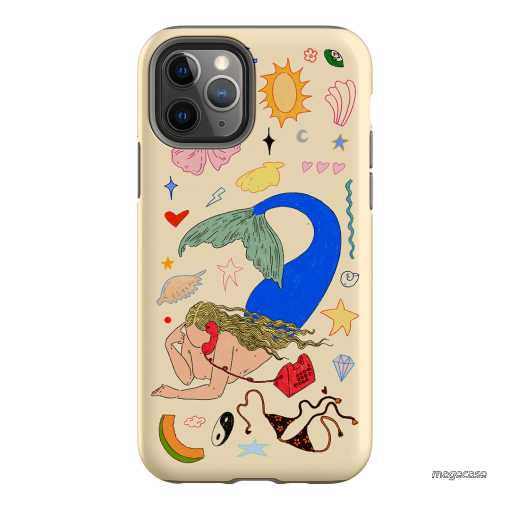 Mermaid Salad Cream Printed Phone Cases iPhone 11 Pro / Armoured by Easty Beasty - The Dairy