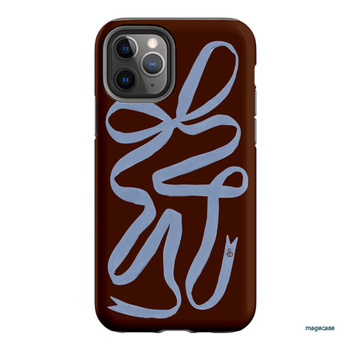Mocha Ribbon Printed Phone Cases iPhone 11 Pro / Armoured by Jasmine Dowling - The Dairy