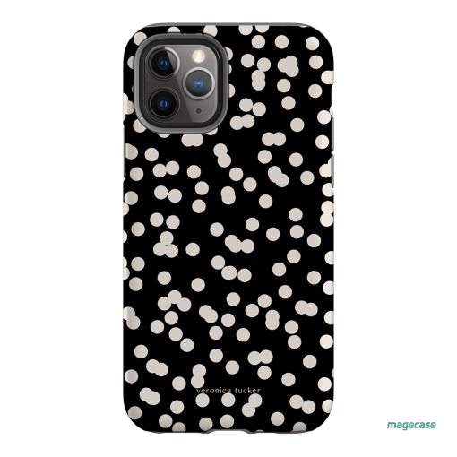 Mini Confetti Noir Printed Phone Cases iPhone 11 Pro / Armoured by Veronica Tucker - The Dairy
