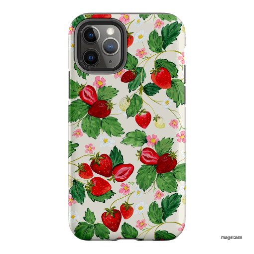 Strawberry Patch Printed Phone Cases iPhone 11 Pro / Armoured by Ellie Mae - The Dairy