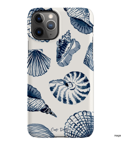 Blue Shells Printed Phone Cases iPhone 11 Pro Max / Snap by Cass Deller - The Dairy