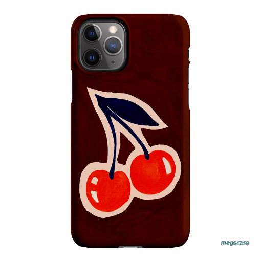 Cherries Printed Phone Cases iPhone 11 Pro Max / Snap by Studio Bon - The Dairy