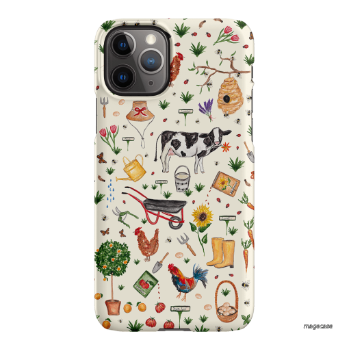 Farm Stay Printed Phone Cases iPhone 11 Pro Max / Snap by BG. Studio - The Dairy