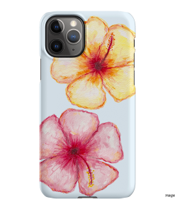Hibiscus Flower Blue Printed Phone Cases iPhone 11 Pro Max / Snap by BG. Studio - The Dairy