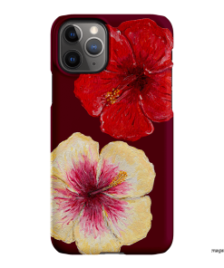 Hibiscus Flower Printed Phone Cases iPhone 11 Pro Max / Snap by BG. Studio - The Dairy