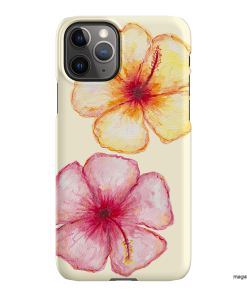 Hibiscus Flower Yellow Printed Phone Cases iPhone 11 Pro Max / Snap by BG. Studio - The Dairy