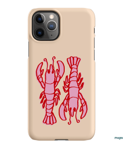 Lobster Love Peach Printed Phone Cases iPhone 11 Pro Max / Snap by The Dairy - The Dairy