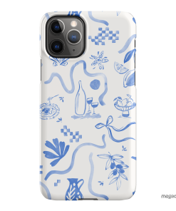 Mediterranean Wave Printed Phone Cases iPhone 11 Pro Max / Snap by Charlie Taylor - The Dairy
