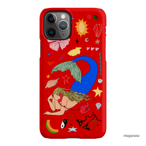 Mermaid Salad Scarlet Printed Phone Cases iPhone 11 Pro Max / Snap by Easty Beasty - The Dairy