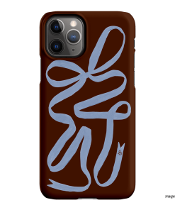 Mocha Ribbon Printed Phone Cases iPhone 11 Pro Max / Snap by Jasmine Dowling - The Dairy