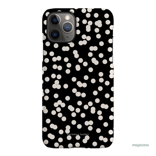 Mini Confetti Noir Printed Phone Cases iPhone 11 Pro Max / Snap by Veronica Tucker - The Dairy