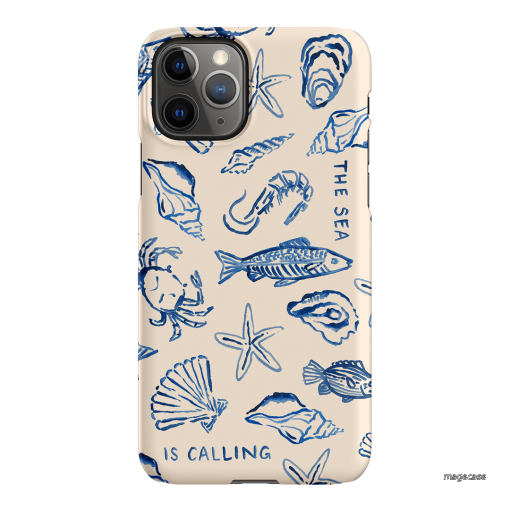 Sea Call Printed Phone Cases iPhone 11 Pro Max / Snap by Cass Deller - The Dairy